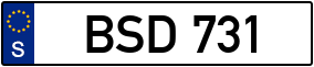 Trailer License Plate